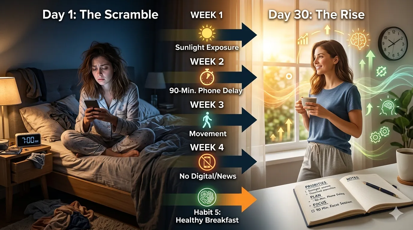 5 Morning Habits That Improve Focus (Science-Backed Routine That Actually Works)