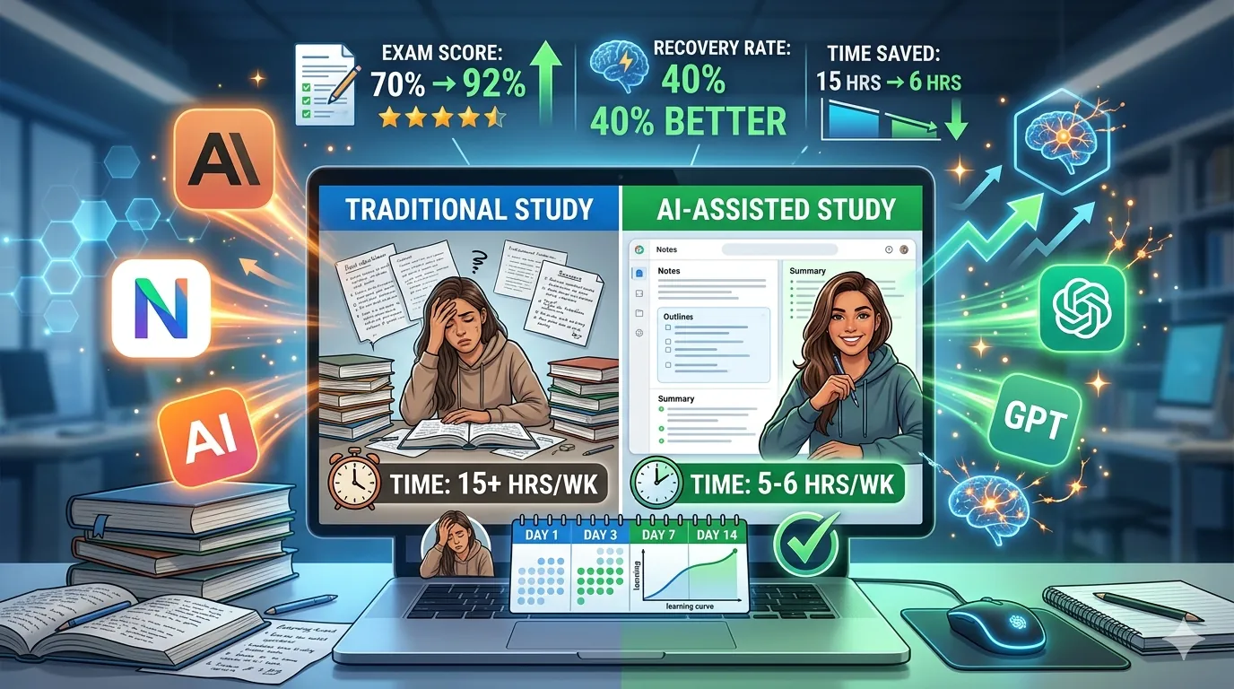 How to Study Faster Using AI Tools (Science-Backed Methods to Learn 3x Faster)